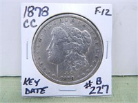 1878-CC Morgan Dollar – F-12 (KEY DATE)