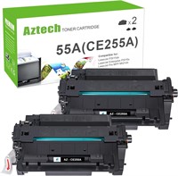 Aztech Toner for HP 55A CE255A (2-Pack)
