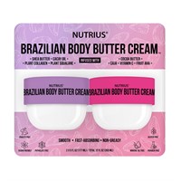 Nutrius Brazilian Body Butter Cream  6 oz  2-pack