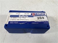 Lapua 30 caliber hollow point boat tail 77 count