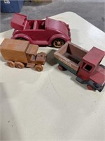 3 handmade toys- wood