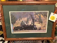 FABULOUS FRAMED TRAIN ART