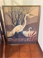 MCM Large Canvas Egret by FRANCO 38x46