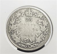 Canada 1917 25c Silver George