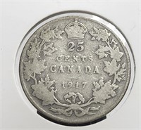 Canada 1917 25c Silver George