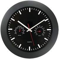 12" Timekeeper Wall Clock - Temp & Humidity