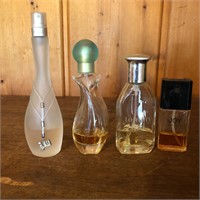 Lot of 4 Used Mixed Perfume