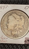1897 O Morgan Silver dollar