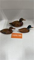 Painted Wood Mallard Ducks