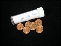Roll 1981 Lincoln cents