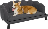$126  PawHut Velvet Large Dog Couch with Foam Cush