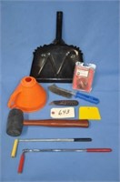 Asst'd tools incl rubber mallet and more