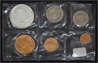 1964 Mexico Mint Set W/ Silver Peso