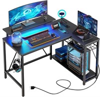 Bestier Gaming Desk with Power Outlets
