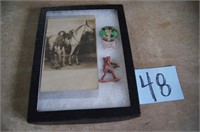 Cowboy Post Card / Hopalong Cassidy Button /