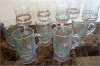 F - MIXED LOT OF CHRISTMAS GLASSWARE (K100)