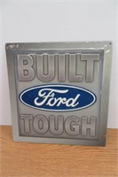 Metal Ford Advertising Sign 12" X 12"