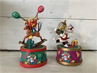 Lot of 2 Looney Tunes Music Boxes