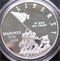 PROOF MARINES SILVER DOLLAR