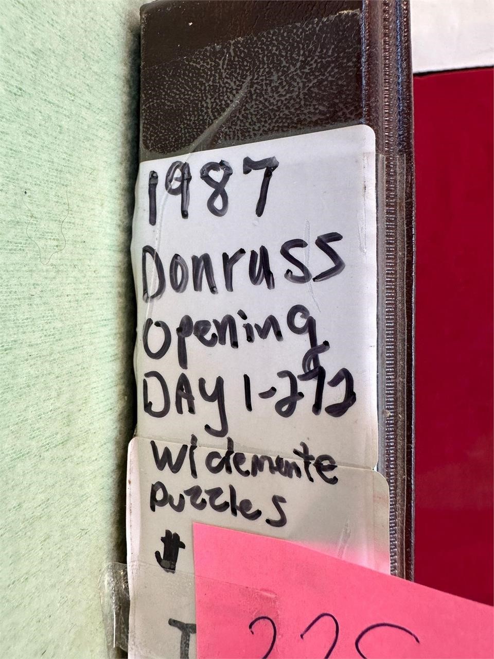 1987 DONRUSS OPENING DAY 1-272 W/CLEMENTE PUZZLES