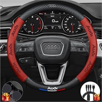 HJKLASFEXC Steering Wheel Cover Compatible with Au