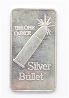 The 1 Ounce 999 Fine Silver Bullet Bar