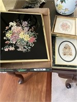 Lot of 3 pictures of flowers