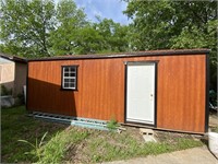 Backyard Portable Building w/Overhead Door