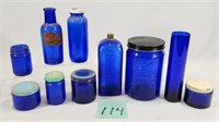 Cobalt Bottles & Jars