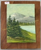 P. Couillard oil on wood, Huile sur bois, 3.5x5.5