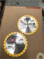 Dewalt construction circular saw blades qty 2