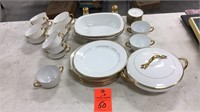 Limoges gold trim china