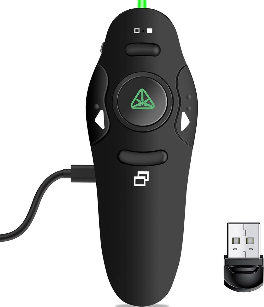 Rechargeable Presenter Remote  Green Laser