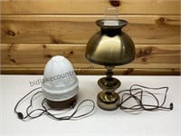 Brass Lamp & Homemade Lamp