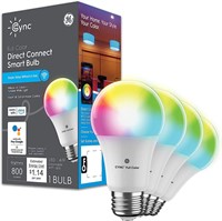 2 PK GE CYNC A19 Smart LED Light Bulbs