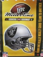 Poster NFL Raiders Miller Lite 20X20 1998