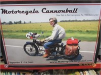 Poster Motorcycle Cannonball 38X26 2012
