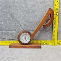 Wooden Musical Note Clock