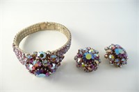 Flashy Ornate Bracelet and Earrings