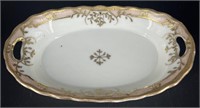 Hand Painted Gold Porcelain Dish