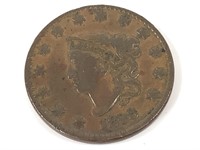 1828 Large Cent;  Large, Narrow Date