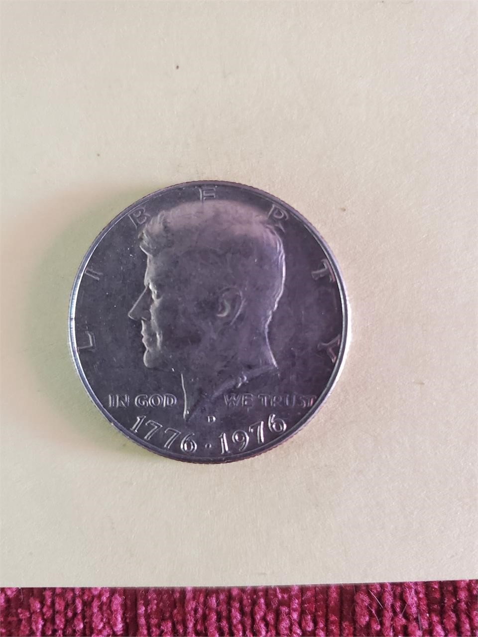 1776-1976 -D Kennedy Half Dollar (Rare)