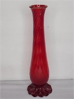 Vtg Barovier & Toso carnelian red Murano glass