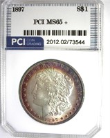 1897 Morgan MS65+ LISTS $550