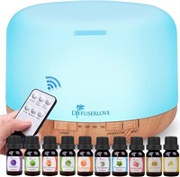 Diffuserlove Oil Diffuser, 500ML, Remote Contr