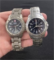 Pair of Mens Swiss Army Wrist Watches