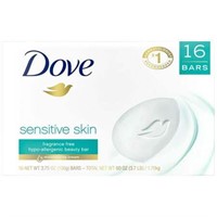 Dove Beauty Bar Sensitive Skin 3.75oz  16ct.