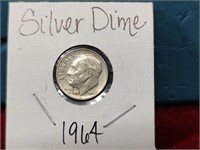 1964 Silver Roosevelt Dime