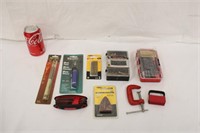 Assorted Lot of Tool Box Items, Screws, Clamps ETC
