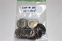 Half Dollar, 20 coins